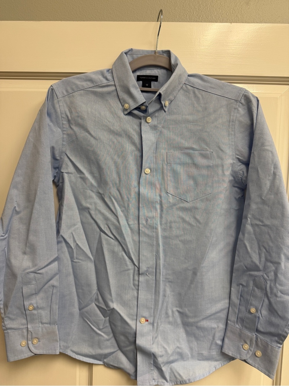 Tommy Hilfiger Light Blue Button-Down Oxford Shirt - Boys